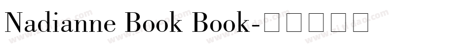 Nadianne Book Book字体转换